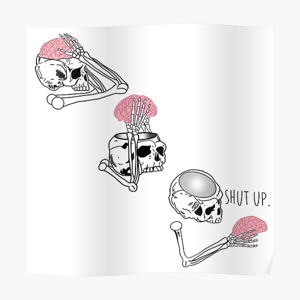 Funny Brain Posters Redbubble