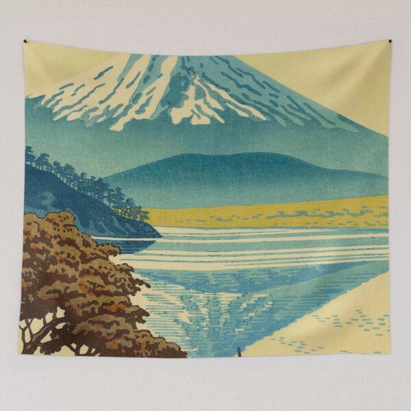 Item preview, Asano Takeji Title: Lake Shojin Vintage Japanese Woodblock Print East Asian Culture designed and sold by Ejaaz.