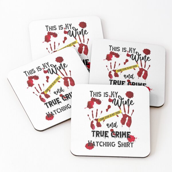 Item preview, True Crime & wine shirt designed and sold by BRtisticDesigns.