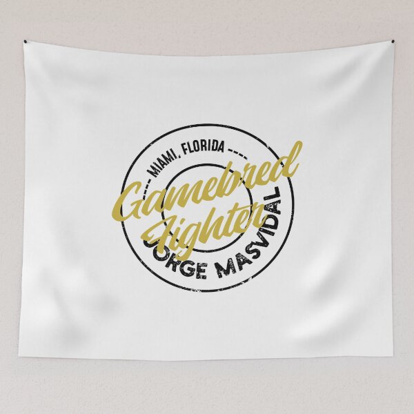 Item preview, Jorge "Gamebred Fighter" Masvidal - Typography 1 - Gold Black designed and sold by Getting  Smashed Co.