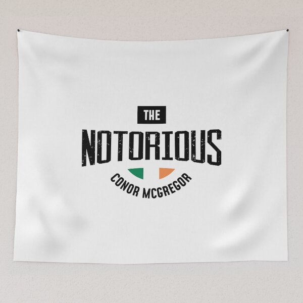 Item preview, "The Notorious" Conor McGregor - Typography 1 - Black designed and sold by Getting Smashed Co.