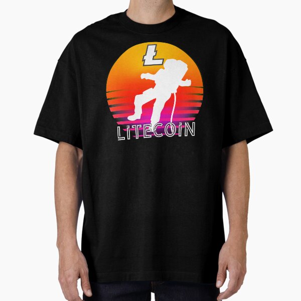 Artikel-Vorschau von Litecoin LTC Space Man Sonnenuntergang, designt und verkauft von Bitcoin-Fashion.