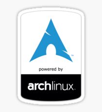 powered by arch Sticker