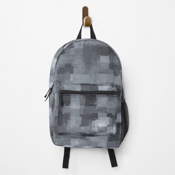 Item preview, geometric square pixel pattern abstract in black and white designed and sold by Mrvell.