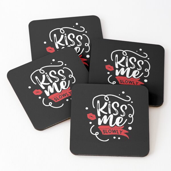 Item preview, Kiss me slowly Valentines designed and sold by RoguePixel.