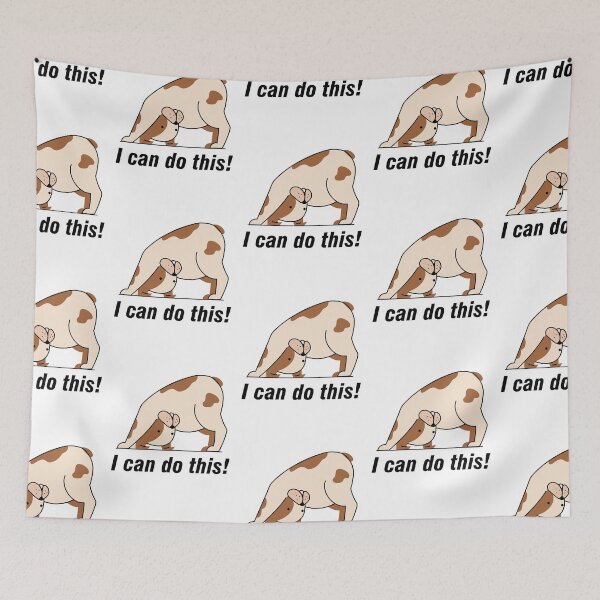 Item preview, Cute and Funny Yoga Dog Doing Downward Facing Dog designed and sold by lmcvinco.