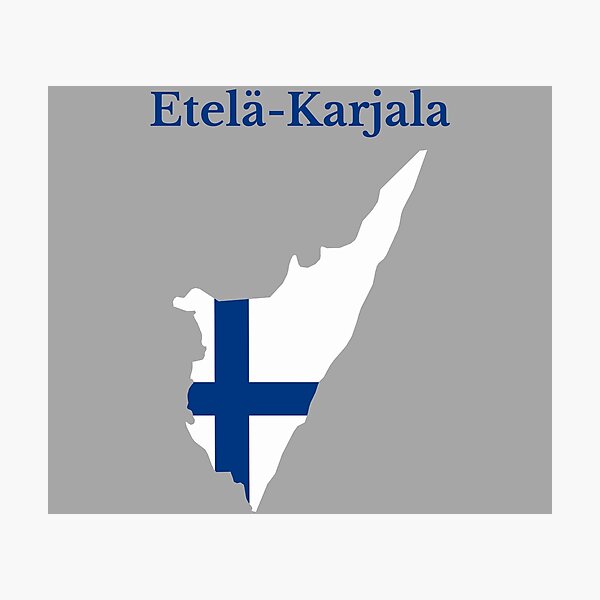 Item preview, South Karelia Region Map, Finland. designed and sold by marosharaf.