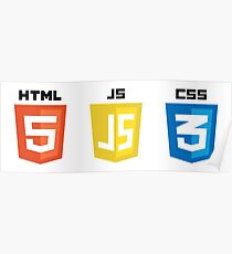 HTML JS CSS Poster
