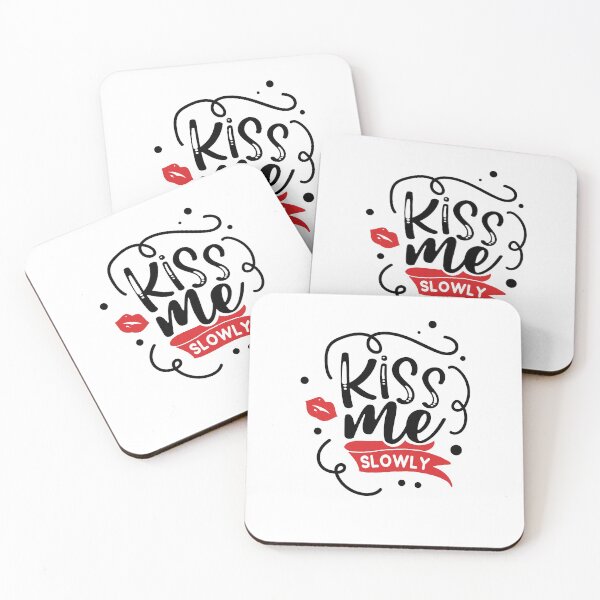 Item preview, Kiss me slowly Valentines designed and sold by RoguePixel.