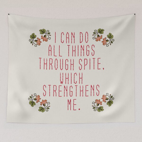 Item preview, I CAN DO ALL THINGS THROUGH SPITE FUNNY NEEDLEPOINT 2 designed and sold by aydapadi.