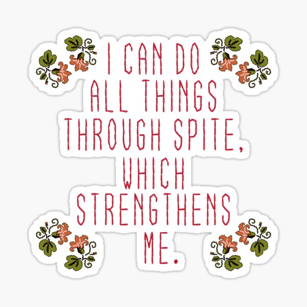 Item preview, I CAN DO ALL THINGS THROUGH SPITE FUNNY NEEDLEPOINT 2 designed and sold by aydapadi.