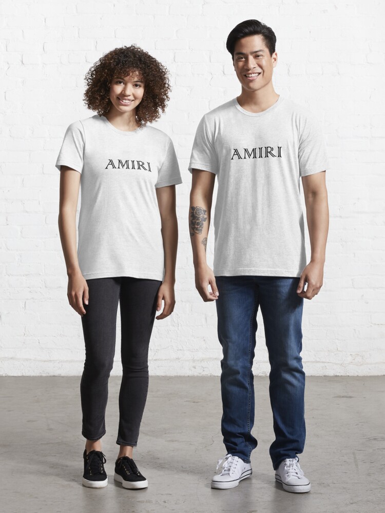 Amiri Man's Logo Lettering Print Crewneck T-Shirt
