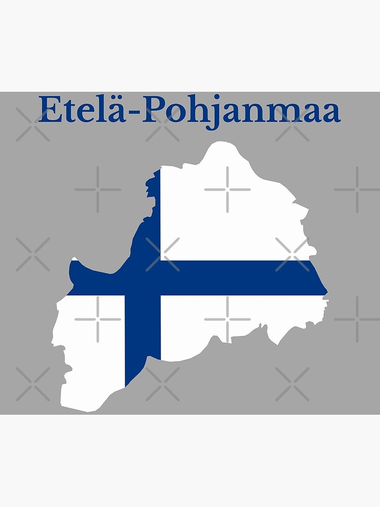 Lámina fotográfica «Mapa de la región de Ostrobotnia del Sur, Finlandia