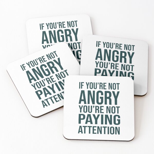 Item preview, if you re not angry you re not paying attention designed and sold by charaf19.