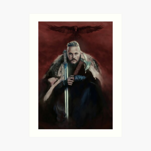 Vikings Series King Ragnar Lothbrok Paiting Impression artistique
