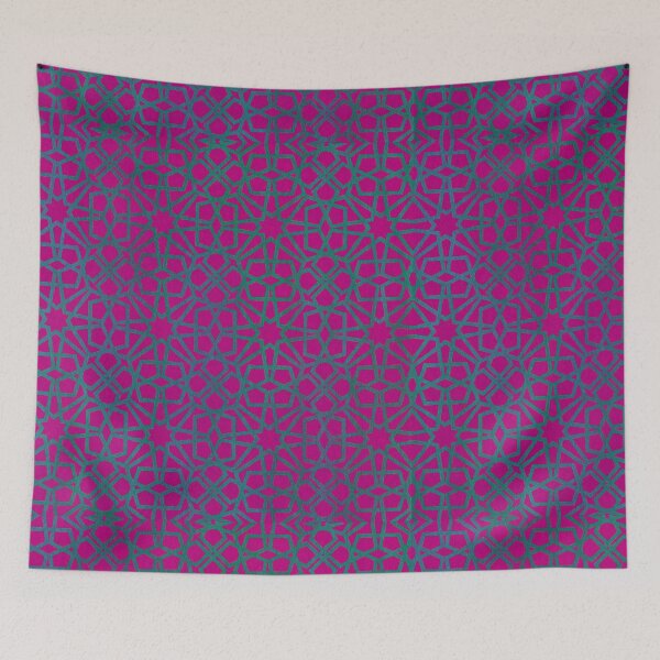 Item preview, Green Shapes on Pink Background designed and sold by BilgePaksoylu.