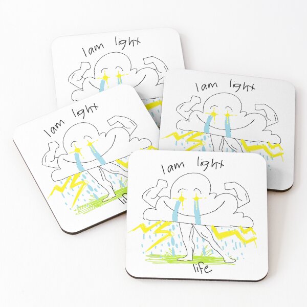 Item preview, I AM LIGHT cloud - dumb meaningless drawings designed and sold by bunnyEmanArt.