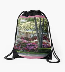The Azalea House and Gardens Drawstring Bag