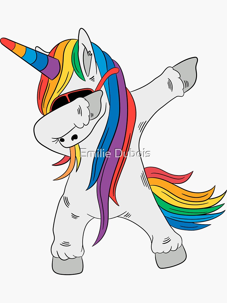 Rainbow Unicorn - Unicorn Gifts - Unicorn Gifts - Sticker