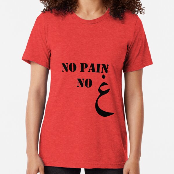 No Pain No Gain Tri-blend T-Shirt
