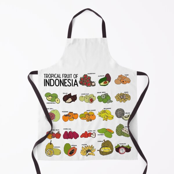 Item preview, Tropical Fruits of Indonesia Poster, transparent background designed and sold by Sean-Evans.
