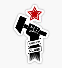 Raised Fist of Protest - Working Class Sticker