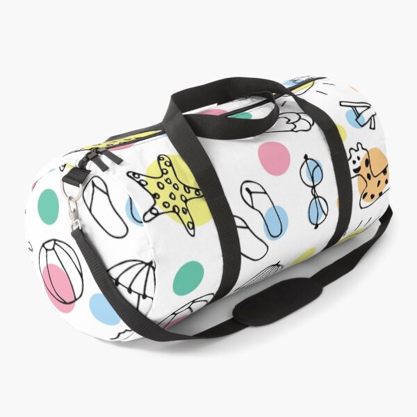 Item preview, Playful Happy Summertime Beach Doodle Pattern designed and sold by GeekHeadDesigns.