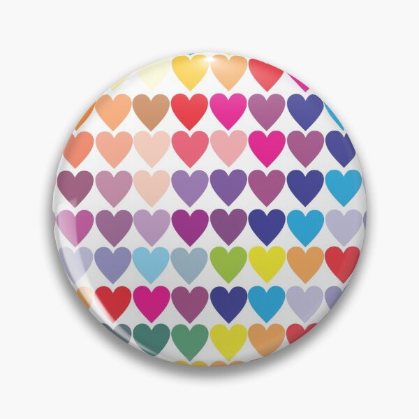 Item preview, Valentine’s Day Colorful Hearts Pattern designed and sold by GeekHeadDesigns.