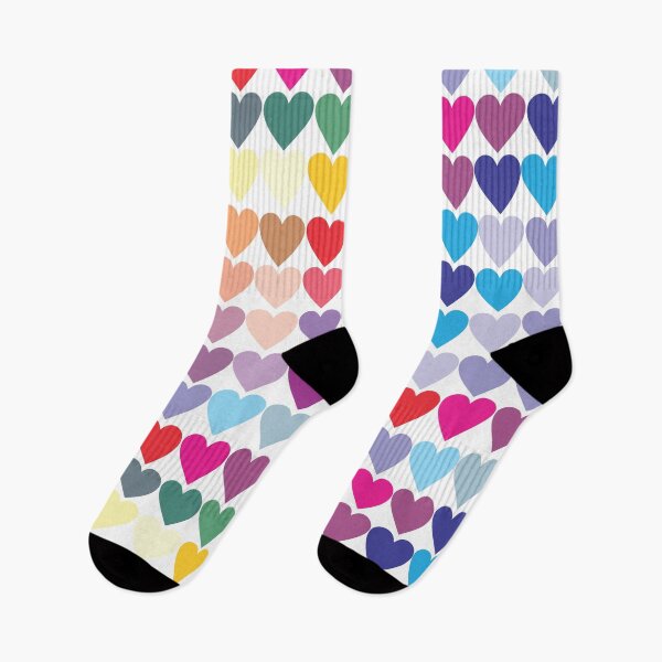 Item preview, Valentine’s Day Colorful Hearts Pattern designed and sold by GeekHeadDesigns.