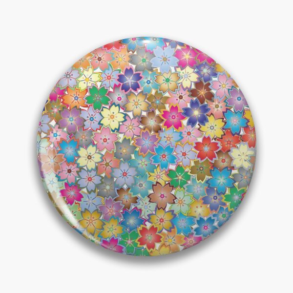 Item preview, Vibrant and Colorful Flower Petals Collage Pattern designed and sold by GeekHeadDesigns.