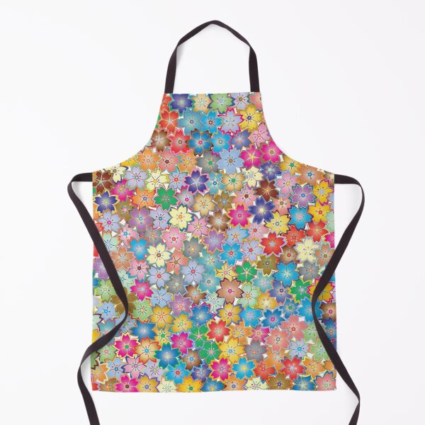 Item preview, Vibrant and Colorful Flower Petals Collage Pattern designed and sold by GeekHeadDesigns.