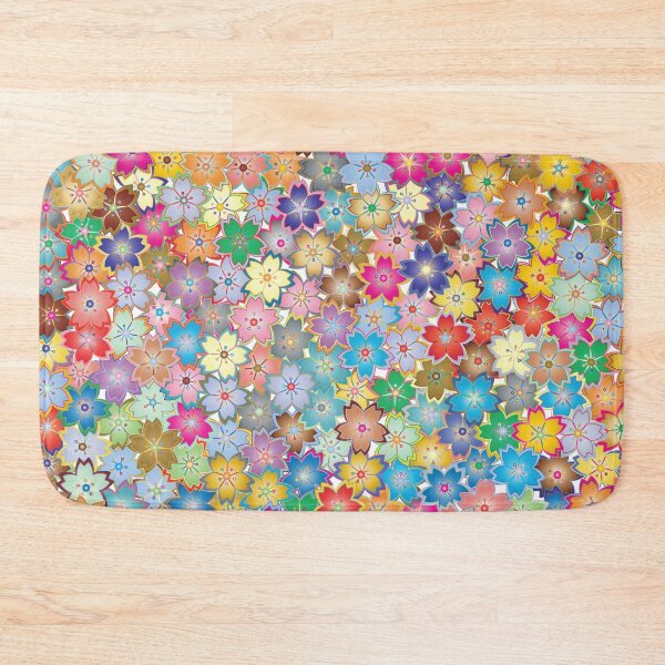 Item preview, Vibrant and Colorful Flower Petals Collage Pattern designed and sold by GeekHeadDesigns.