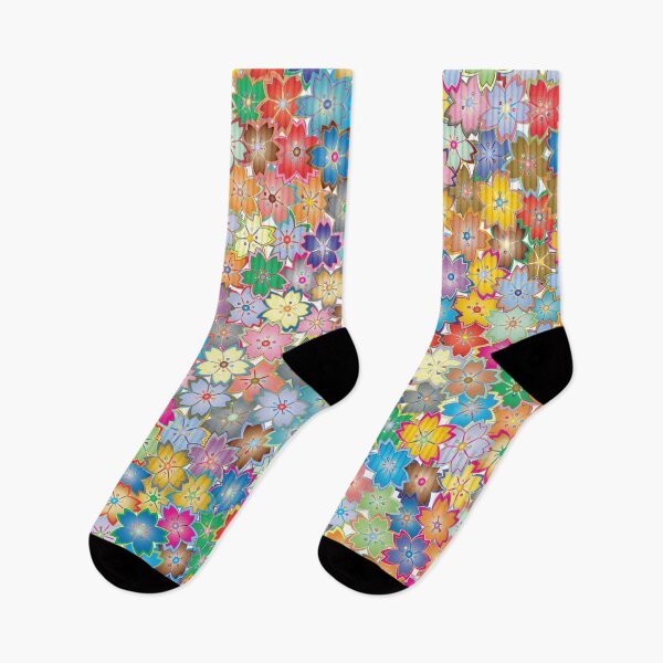 Item preview, Vibrant and Colorful Flower Petals Collage Pattern designed and sold by GeekHeadDesigns.
