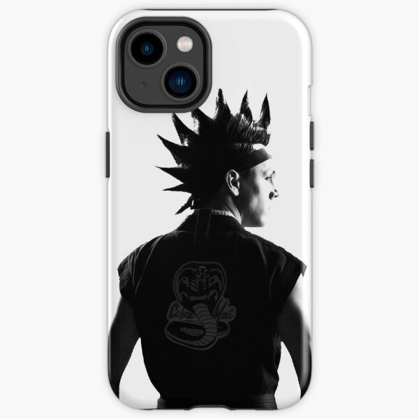 Hawk Cobra Kai en noir et blanc Coque antichoc iPhone