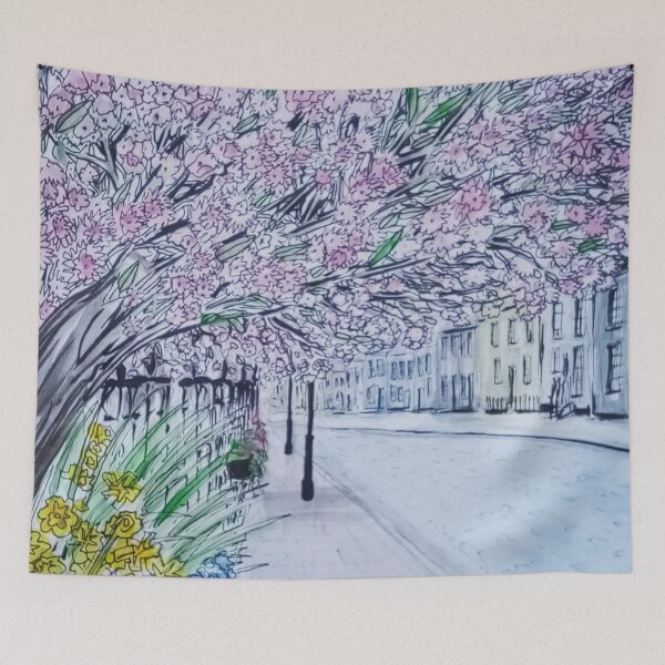 Item preview, Cherry Blossom Watercolour Painting designed and sold by Tom Crittenden.