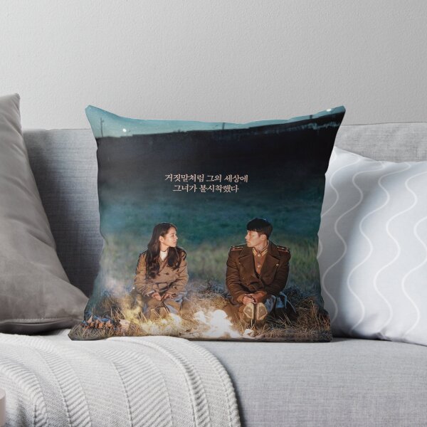 Crash Landing on You Throw Pillow