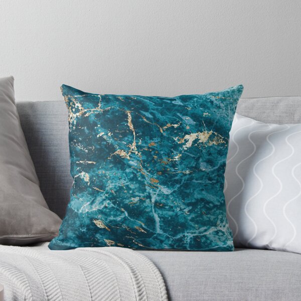 Item preview, aqua and gold pattern designed and sold by Floraisonco.