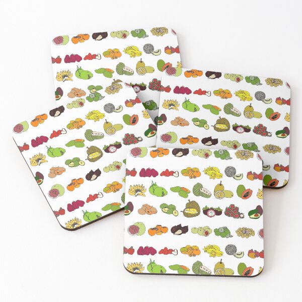 Item preview, Tropical Fruits Pattern with white background, no words designed and sold by Sean-Evans.