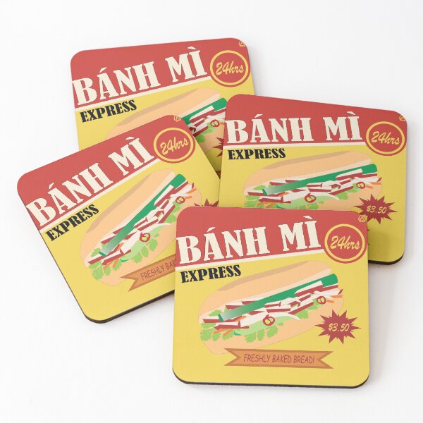 Item preview, Retro Banh Mi Express V2 Print designed and sold by BeigeleeBrand.