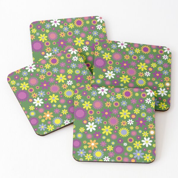 Item preview, Groovy Psychedelic Feminine Hippy Floral Pattern designed and sold by GeekHeadDesigns.