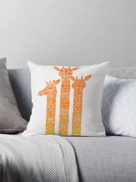 Artikel-Vorschau von Giraffen - Orange Ombré, designt und verkauft von Cat Coquillette.