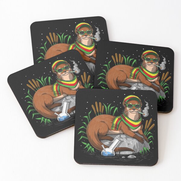 Item preview, Otter Stoner Smoking Weed designed and sold by underheaven.