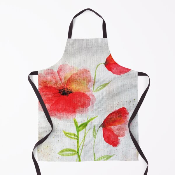 Item preview, Red Watercolour Poppies designed and sold by JillyBeanDesign.