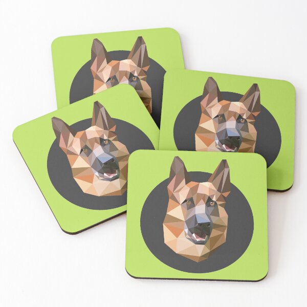 Item preview,  Shepherd Portrait Polygonal Dog Pet Puppy designed and sold by Verpax.
