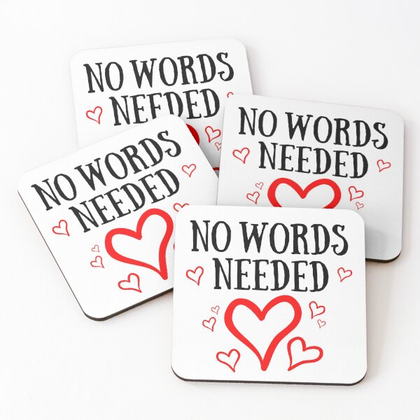 Item preview, No Words Needed - Valentines Hearts designed and sold by Zentropik.