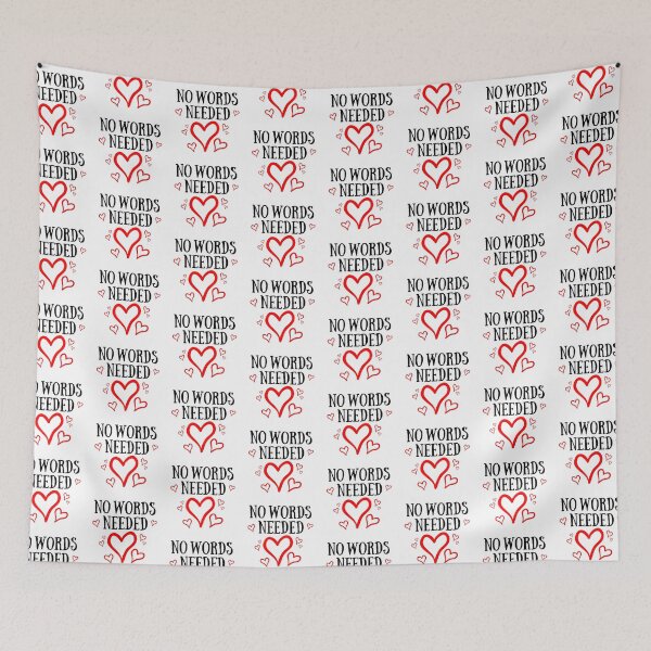 Item preview, No Words Needed - Valentines Hearts designed and sold by Zentropik.