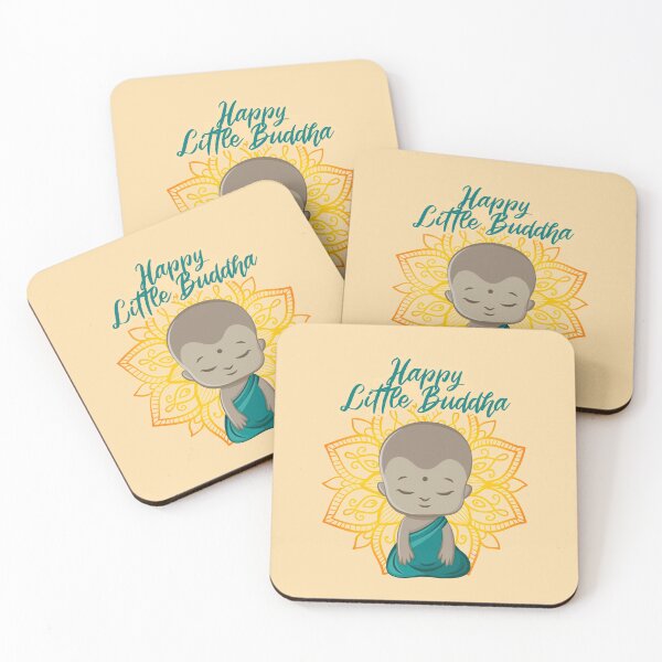 Item preview, happy little buddha : Be Happy Little Buddha shirt - cute buddha good vibes and positivity funny  designed and sold by charaf19.