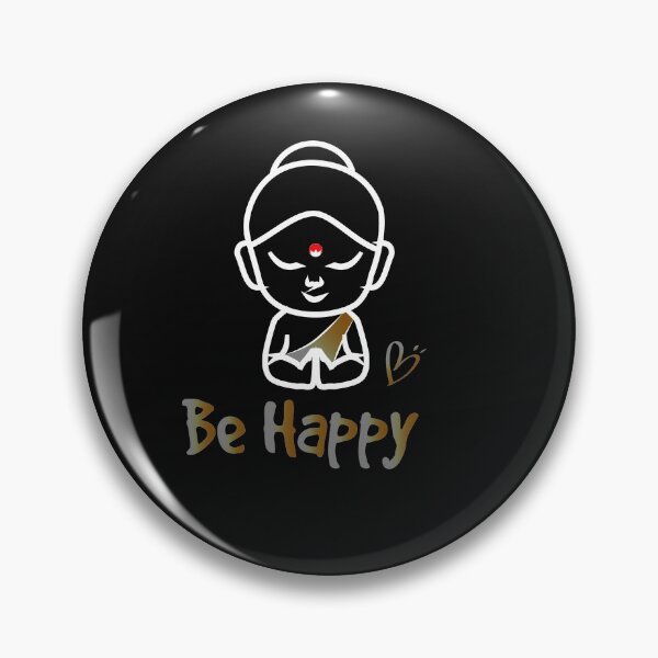 Item preview, be happy little buddha - zen little buddha lotus position  designed and sold by 0umStore.