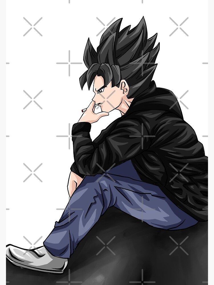 "Dragon Ball Z - Sad Goku " Spiral Notebook By SaiyanPortrait | Redbubble