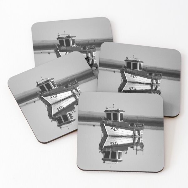Item preview, Fishing Boat at Brancaster Staithe Norfolk Mono designed and sold by dp-images.
